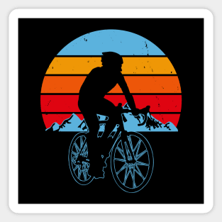 Vintage Retro Cycling Gift For Cyclist Sticker